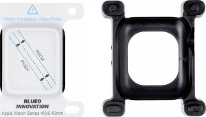 Blueo Szkło Hartowane 5D Mr. Monkey Glass - do Apple Watch SE / SE 2 40MM czarny (Strong HD) 5