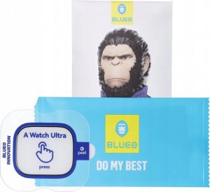 Blueo Szkło Hartowane 5D Mr. Monkey Glass - do Apple Watch Ultra / Ultra 2 czarny (Strong HD) 4