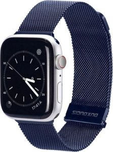 Dux Ducis DUX DUCIS pasek MILANESE magnetyczny ze stali nierdzewnej do Apple Watch 42 / 44 / 45 mm niebieski 1