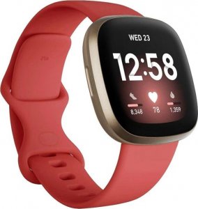 Braders Opaska / Pasek Braders do Fitbit Versa 4 / Fitbit Versa 3 czerwony 1