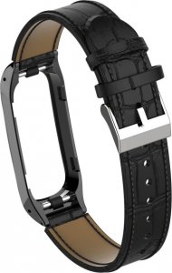 Braders Pasek Eko Skóra Eco Leather Braders do Oppo Band czarny 3