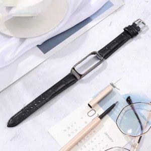 Braders Pasek Eko Skóra Eco Leather Braders do Oppo Band czarny 6