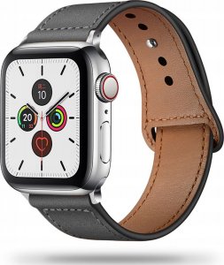 Tech Craft Skórzany pasek Apple Watch ( 42 / 44 / 45 / 49 mm ), szary 1