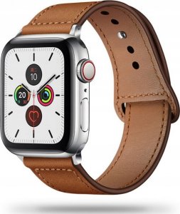Tech Craft Skórzany pasek Apple Watch ( 38 / 40 / 41 MM ) jasny brąz 1