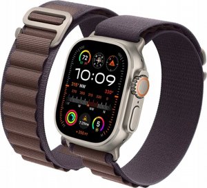 Tech Craft Materiałowy pasek Apple Watch ( 38 / 40 / 41 mm ) śliwkowy 4