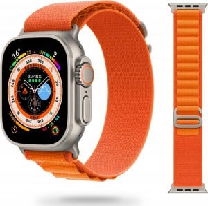 Tech Craft Materiałowy pasek Apple Watch ( 38 / 40 / 41 mm) pomarańczowy 1