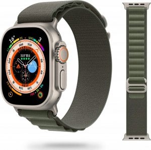 Tech Craft Materiałowy pasek Apple Watch ( 42 / 44 / 45 / 49 mm ) khaki 1