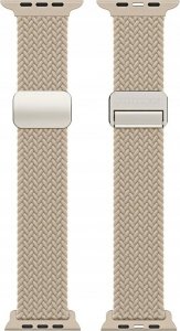 Dux Ducis DUX DUCIS pasek MIXTURE PRO pleciony do Apple Watch 38 / 40 / 41 mm jasno beżowy 10