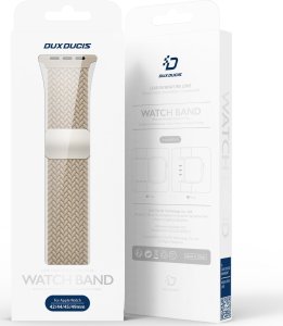 Dux Ducis DUX DUCIS pasek MIXTURE PRO pleciony do Apple Watch 42 / 44 / 45 / 49 mm beżowy 5
