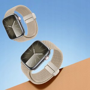 Dux Ducis DUX DUCIS pasek MIXTURE PRO pleciony do Apple Watch 42 / 44 / 45 / 49 mm beżowy 7