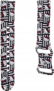 Sourcing Hello Kitty Universal Strap HKUWLSDISK Silicone Heads & Stripes black/black strap 22mm 3