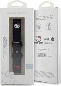 Sourcing Hello Kitty Universal Strap HKUWMSCHBLK Silicone Kitty Head black/black 20mm 4