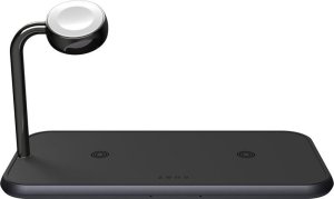 Zens ZENS DUAL+WATCH ALUMINIUM MAGNETIC WIRELESS CHARGER BLACK 2