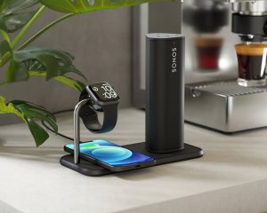 Zens ZENS DUAL+WATCH ALUMINIUM MAGNETIC WIRELESS CHARGER BLACK 5