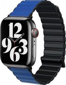 Beline Beline pasek Apple Watch Magnetic Pro 42/44/45/49mm czarno/niebieski black/blue box 1