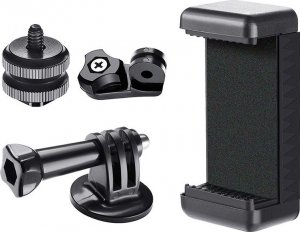 Hurtel Uchwyt na telefon kamerę sportową GoPro z obrotową głowicą Uchwyt na telefon kamerę sportową GoPro z obrotową głowicą 4