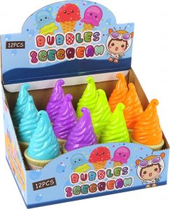 LeanToys Bańki Mydlane Lody 4 Kolory 80ml 3