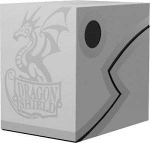 Dragon Shield Pudełko na karty talię Pokemon Commander MtG Magic Dragon Shield białe Double Deck Shell Ashen White 1
