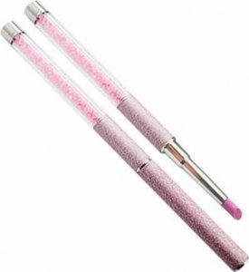 Bass Cosmetics Kamyczek / kopytko do usuwania skórek z kryształkami Swarovski różowy / Bass Cosmetics 1