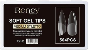 Reney Cosmetics Tipsy formy akrylowe przezroczyste do paznokci Reney RX-183 504 szt 1