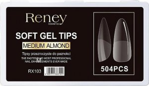 Reney Cosmetics Tipsy formy akrylowe przezroczyste do paznokci Reney RX-103 504 szt 1