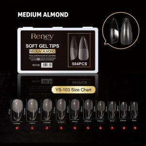 Reney Cosmetics Tipsy formy akrylowe przezroczyste do paznokci Reney RX-103 504 szt 2