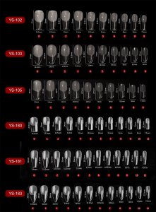 Reney Cosmetics Tipsy formy akrylowe przezroczyste do paznokci Reney RX-103 504 szt 3