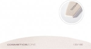 Cosmetics Zone Pilnik do paznokci hybrydowych cienki łódka - slim 120/180 1
