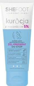 SheFoot SHEFOOT Super lekki dezodoryzujący żel-preparat do stóp z mocznikiem 5% 75ml 1