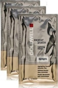 Goldwell Set Trio, Goldwell, Oxycur Platin, Bleaching, Hair Oxidant Powder, 3 pcs, 30 g For Women 1