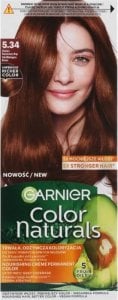 Garnier Color Naturals odżywcza farba do włosów 5.34 Złocisty Kasztanowy Brąz 1