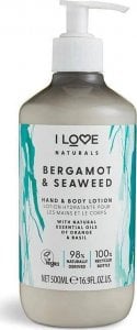 I love I Love Naturals Hand & Body Lotion balsam do ciała i rąk Bergamot & Seaweed 500ml 1