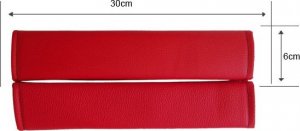 Pok-ter Nakładki na pasy bezpieczeństwa ekoskóra (czarne) 2 szt 3