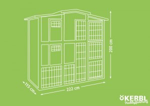 Kerbl KERBL Domek dla kur 222 x 115 x 200 cm 2