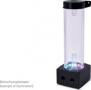 Alphacool Core 200 Aurora ARGB Zbiornik wyrównawczy z pompą VPP Acryl - czarny 2