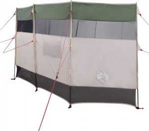 vidaXL Parawan kempingowy, zielony, 366x152x152 cm, wodoszczelny 5