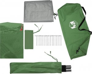 vidaXL Parawan kempingowy, zielony, 366x152x152 cm, wodoszczelny 10