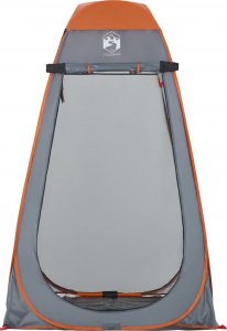vidaXL vidaXL Namiot przebieralnia typu pop-up, szaro-pomarańczowy 5