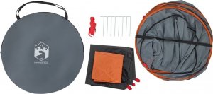 vidaXL vidaXL Namiot przebieralnia typu pop-up, szaro-pomarańczowy 9