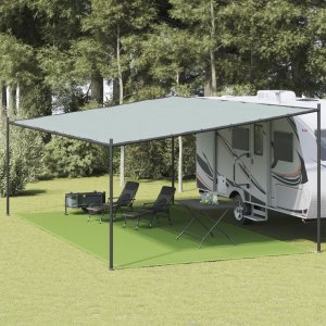 vidaXL Wykładzina do namiotu, jasnozielona, 400x700 cm, HDPE 1
