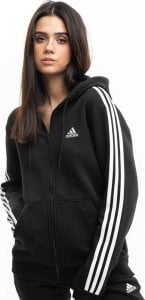 Adidas Bluza damska adidas Essentials 3-Stripes Full-Zip Fleece czarna HZ5743 XS 1