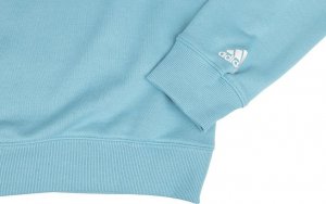Adidas Bluza damska adidas Essentials Linear French Terry błękitna IC6882 S 3