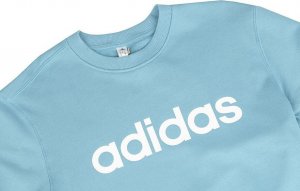 Adidas Bluza damska adidas Essentials Linear French Terry błękitna IC6882 S 4