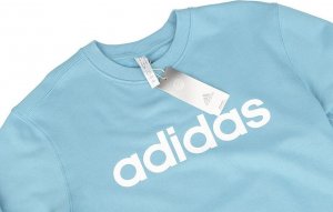 Adidas Bluza damska adidas Essentials Linear French Terry błękitna IC6882 S 5