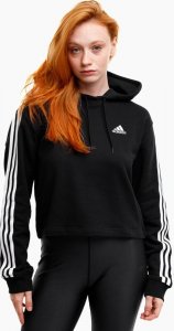 Adidas Bluza damska adidas Essentials 3-Stripes French Terry Crop Hoodie IC8767 L 1