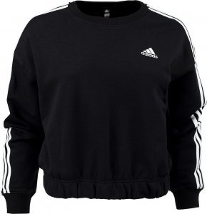 Adidas Bluza damska adidas Essentials 3-Stripes Crop czarna HR4926 XL 1