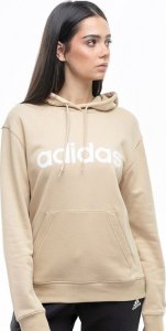 Adidas Bluza damska adidas Essentials Linear Hoodie beżowa IS2083 XL 1