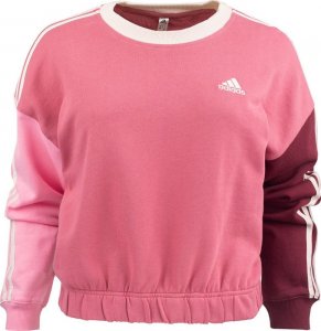 Adidas Bluza damska adidas Essentials 3-Stripes Crop różowa IC9875 L 1