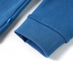 vidaXL Bluza dziecięca z kapturem i suwakiem, niebieska, 116 6