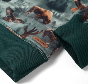 vidaXL Bluza dziecięca, ciemnozielona, 116 5